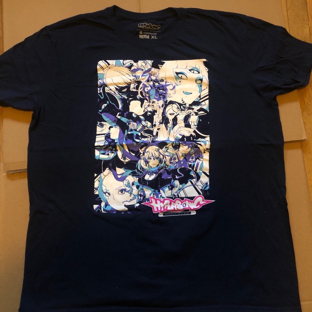 Hypersonic Music Club shirt XL Crunchyroll
